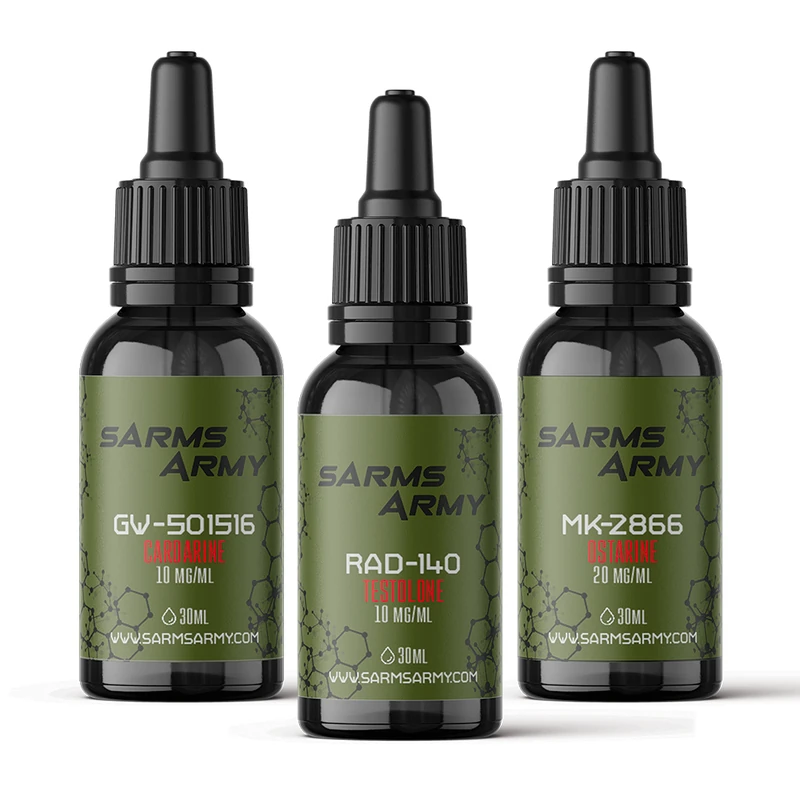 Fighter Stack with RAD-140, MK-2866 and GW-501516 bottles by SARMs Army
