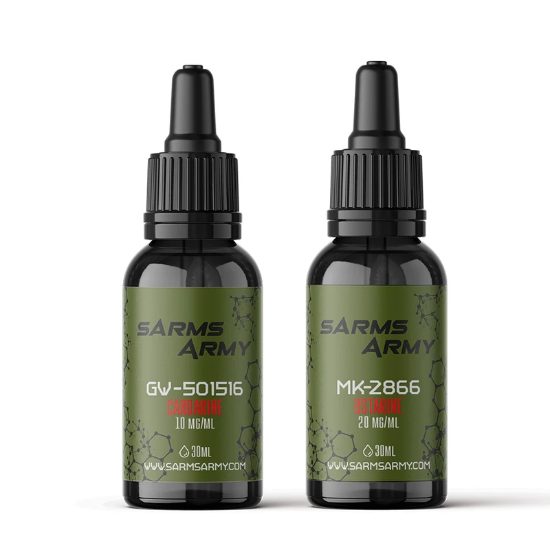 Lean Stack with MK-2866 and GW-501516 bottles by SARMs Army